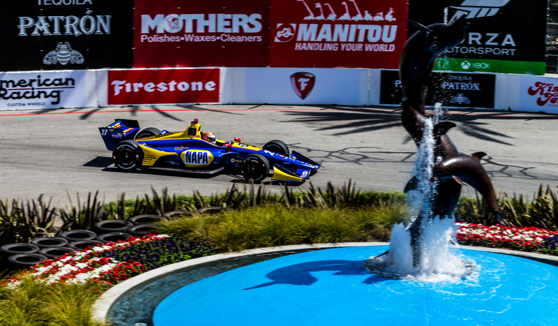Illustration for article titled Alexander Rossi Wins Pole For The Long Beach Grand Prix And Here Are Some Highlights